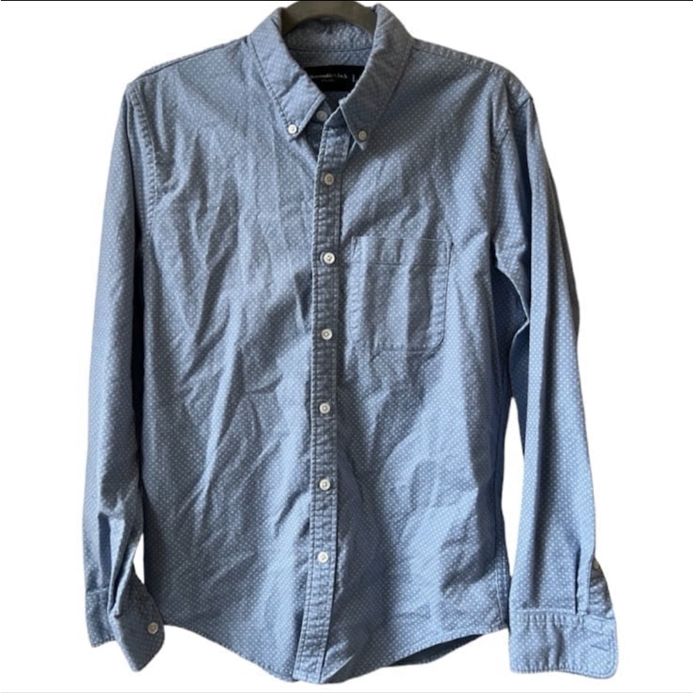 Men’s Abercrombie and Fitch Long Sleeve Stretch Button Down Shirt | Size Small